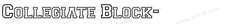 Collegiate Block字体转换